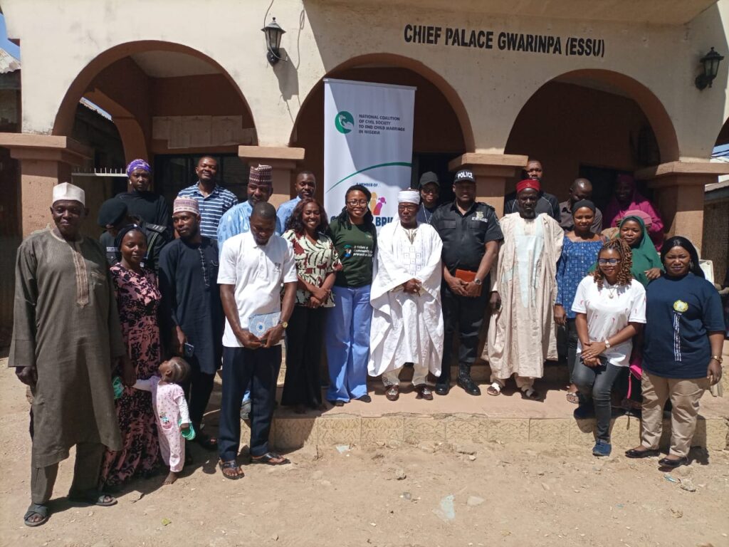 The CSOs on Ending Child Marriage visited the Gwarinpa Chief Palace for an advocacy visit